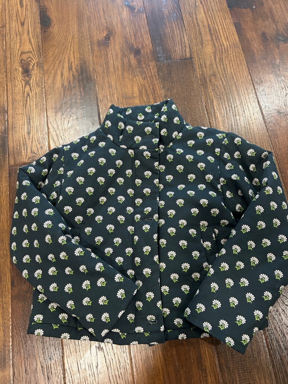 Maeve printed puffer coat NWOT